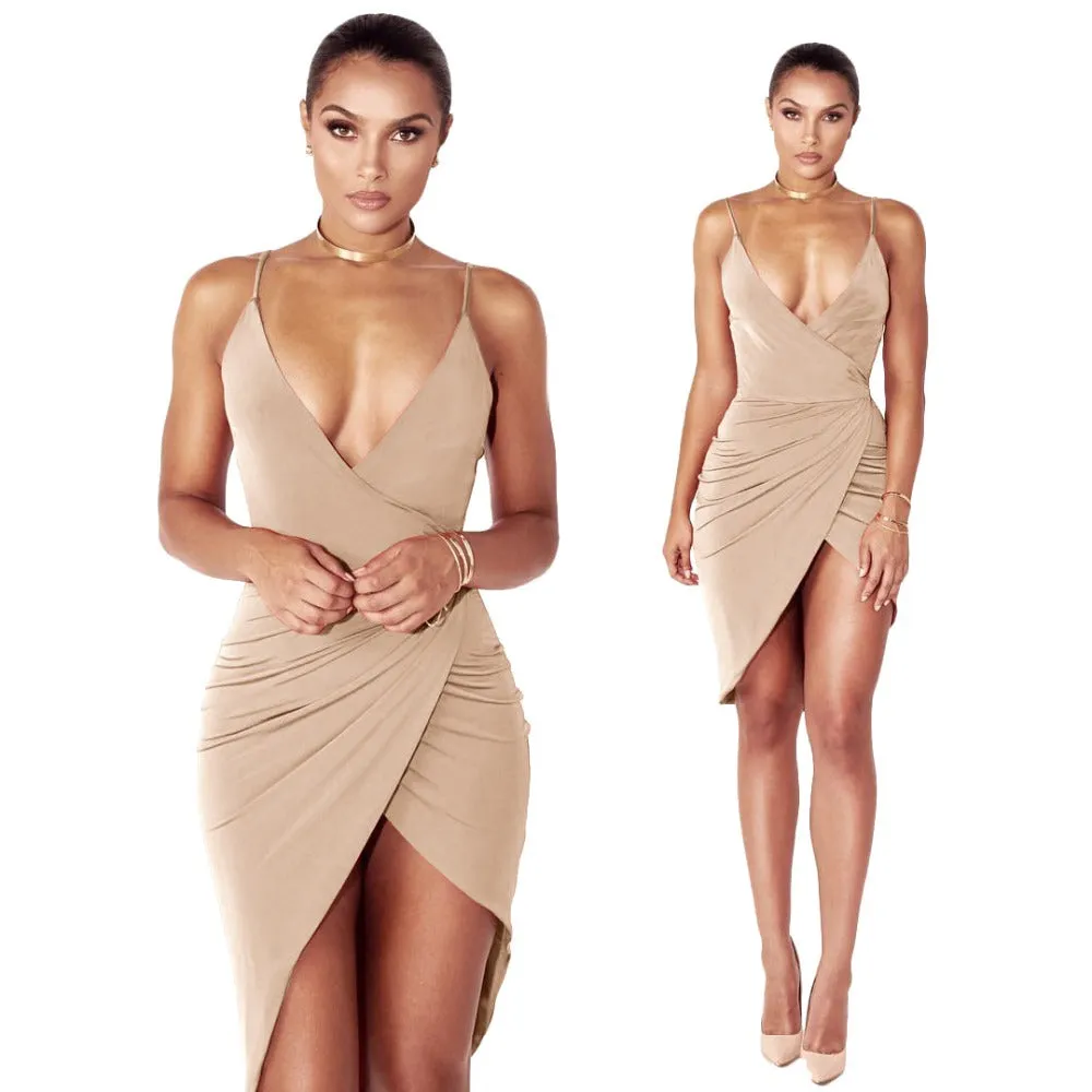 6 color new strap dress bandage skirt nightclub dress