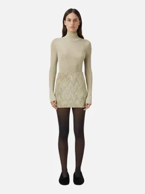 Aretz Mini Skirt - Champagne