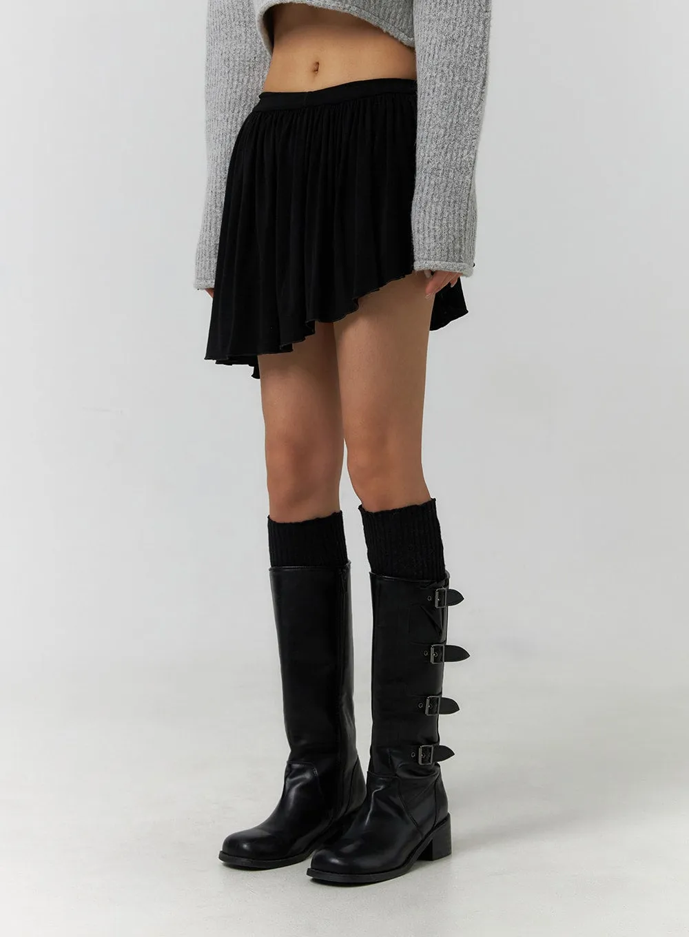 Asymmetrical Frill Mini Skirt CF405