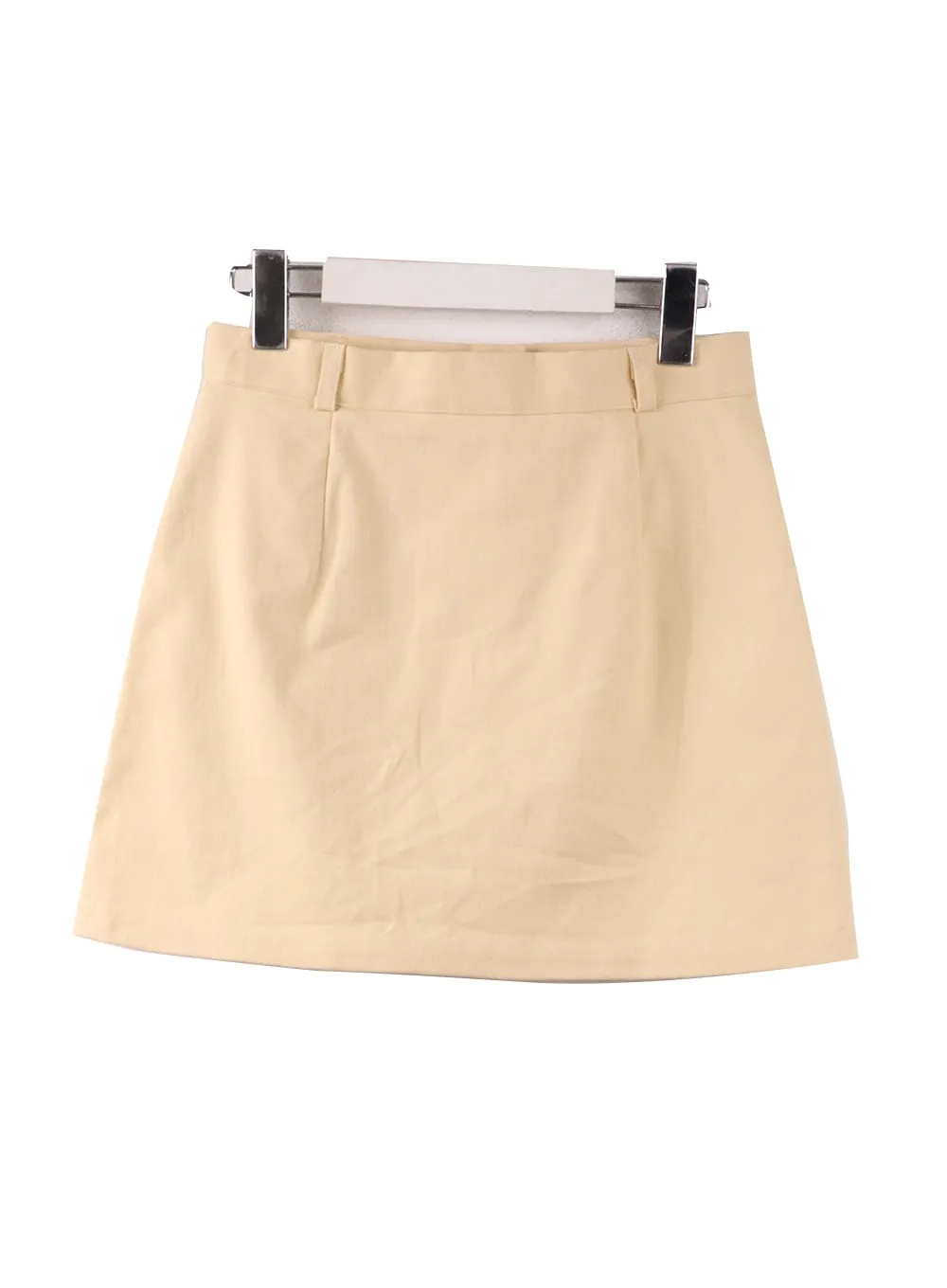 Basic Cotton Mini Skirt IF408