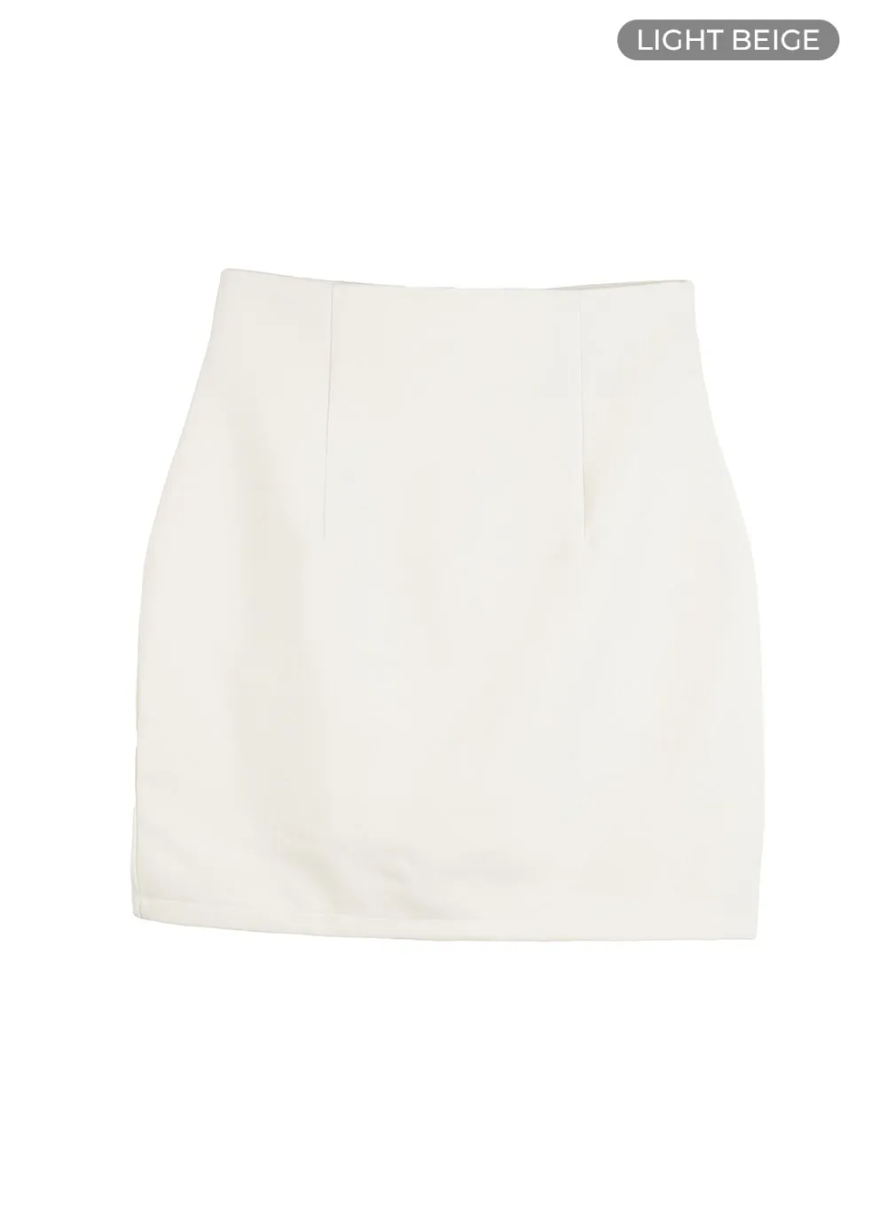 Basic High Waist Mini Skirt OU411