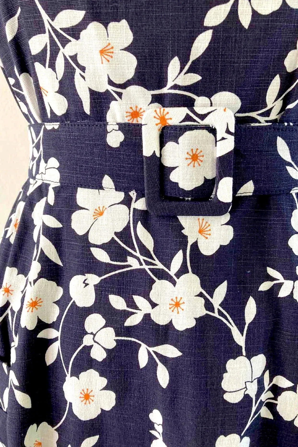 Bee Navy & White Floral Dress