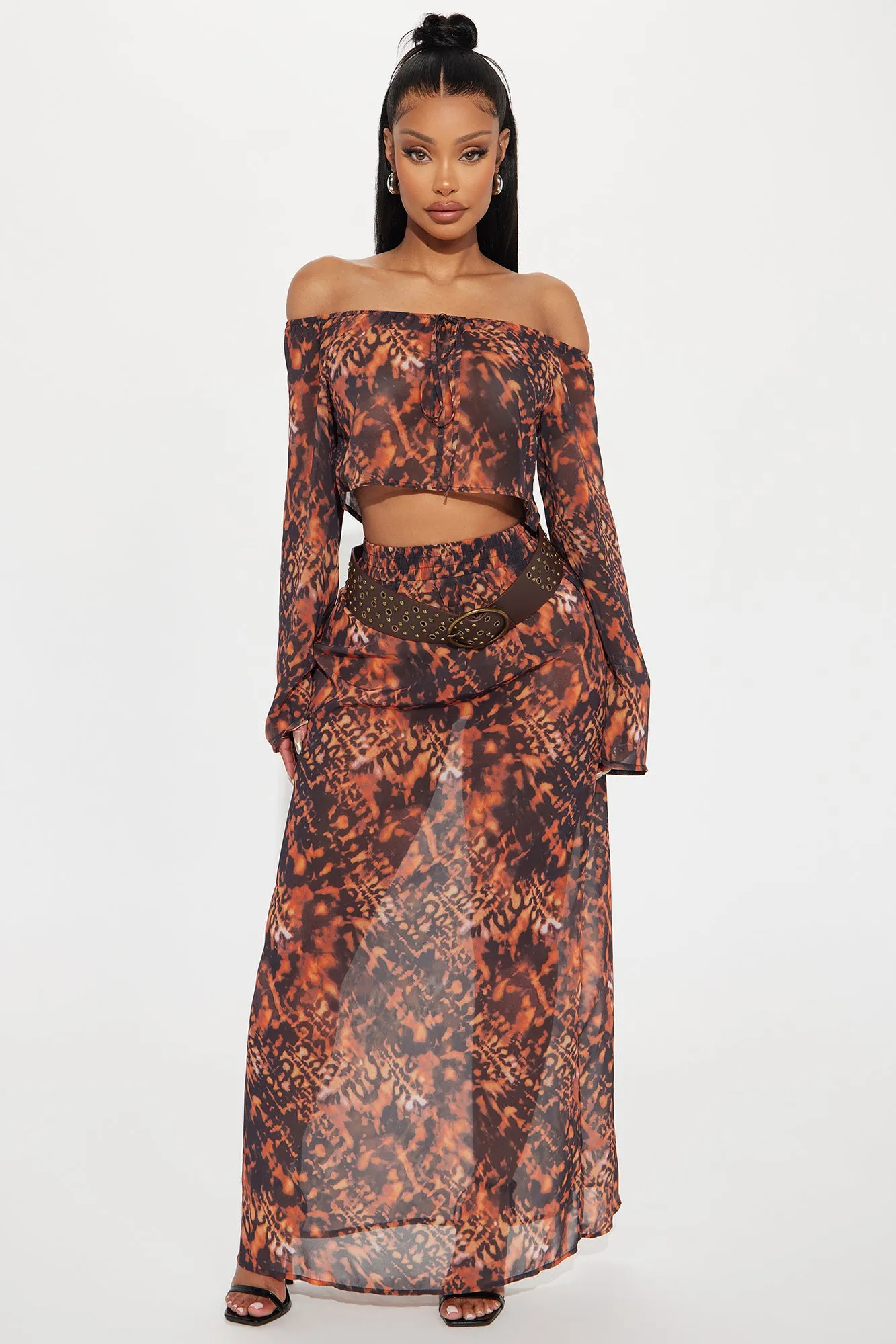 Bohemian Trade Skirt Set - Rust/combo