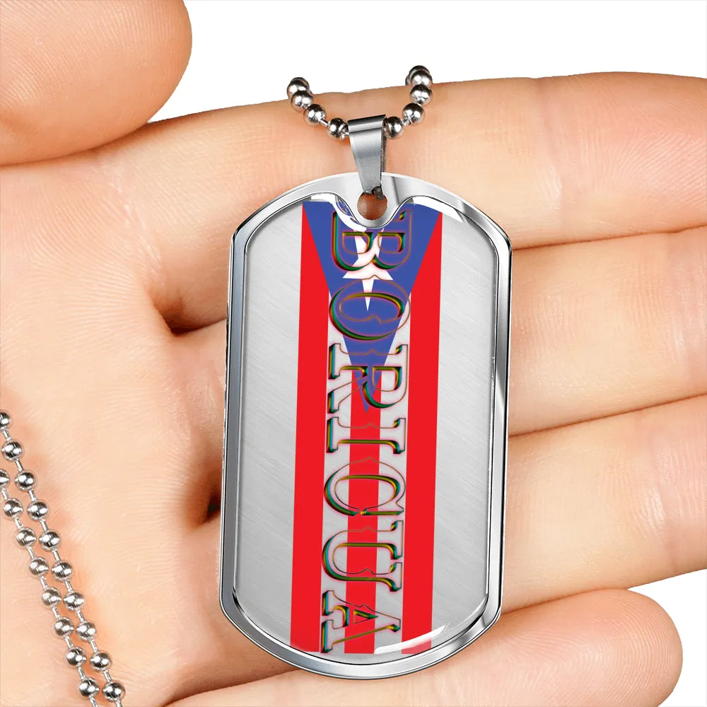 Boricua Dog Tag