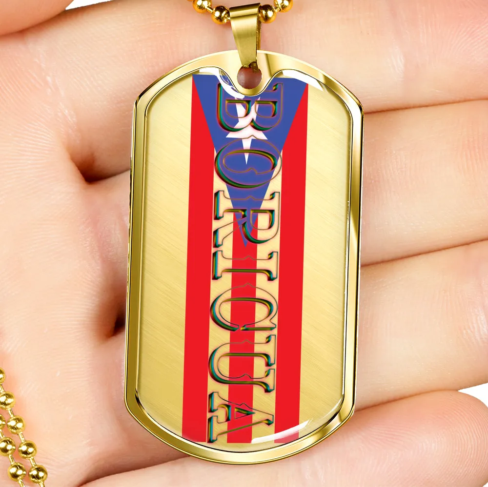 Boricua Dog Tag