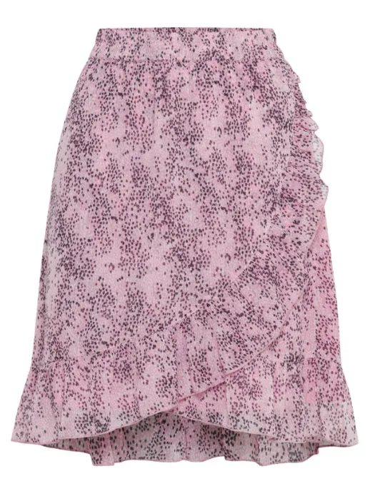 BY - Higla orchid-haze print skirt