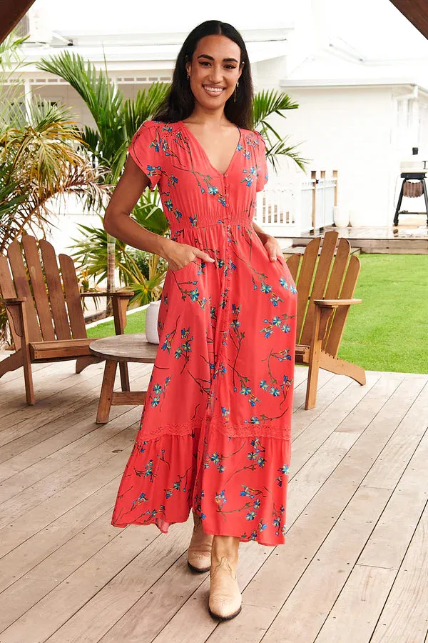 Carmen Maxi Dress Babylon Flower print