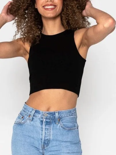 C'EST MOI Bamboo High Neck Crop