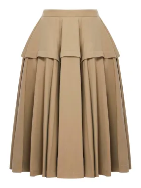 Compact cotton skirt