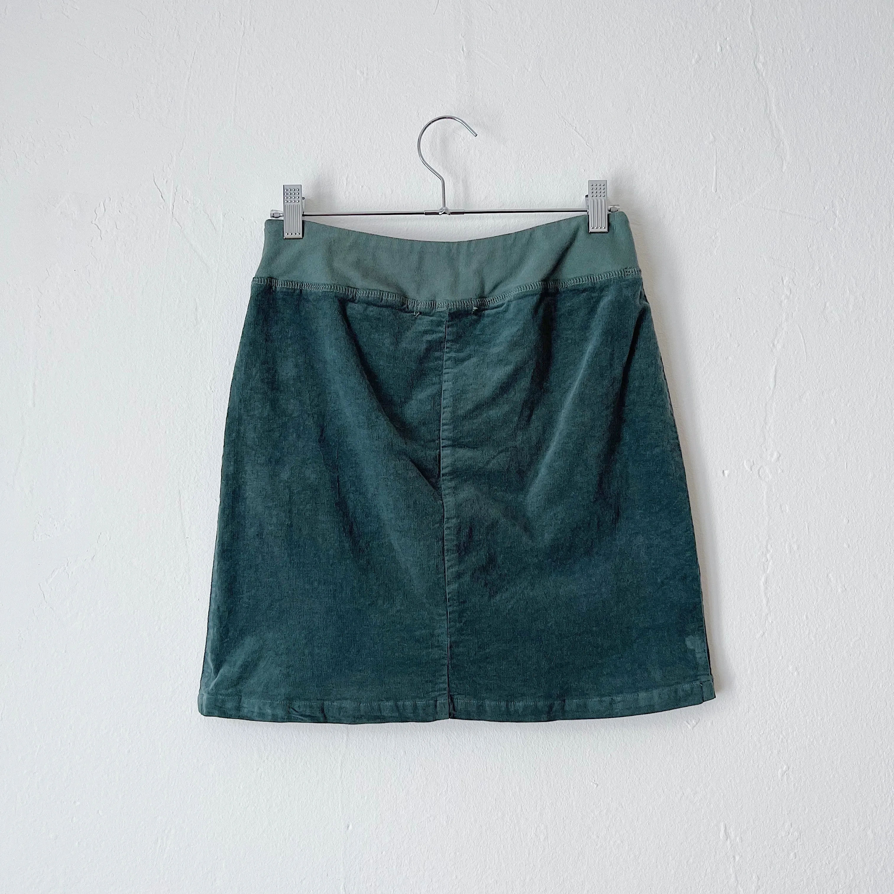 Cut Loose | Pinwheel Corduroy Walking Mini Skirt in Myrtle