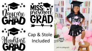 Daycare, Headstart or Preschool Outfit With Cap & Stole