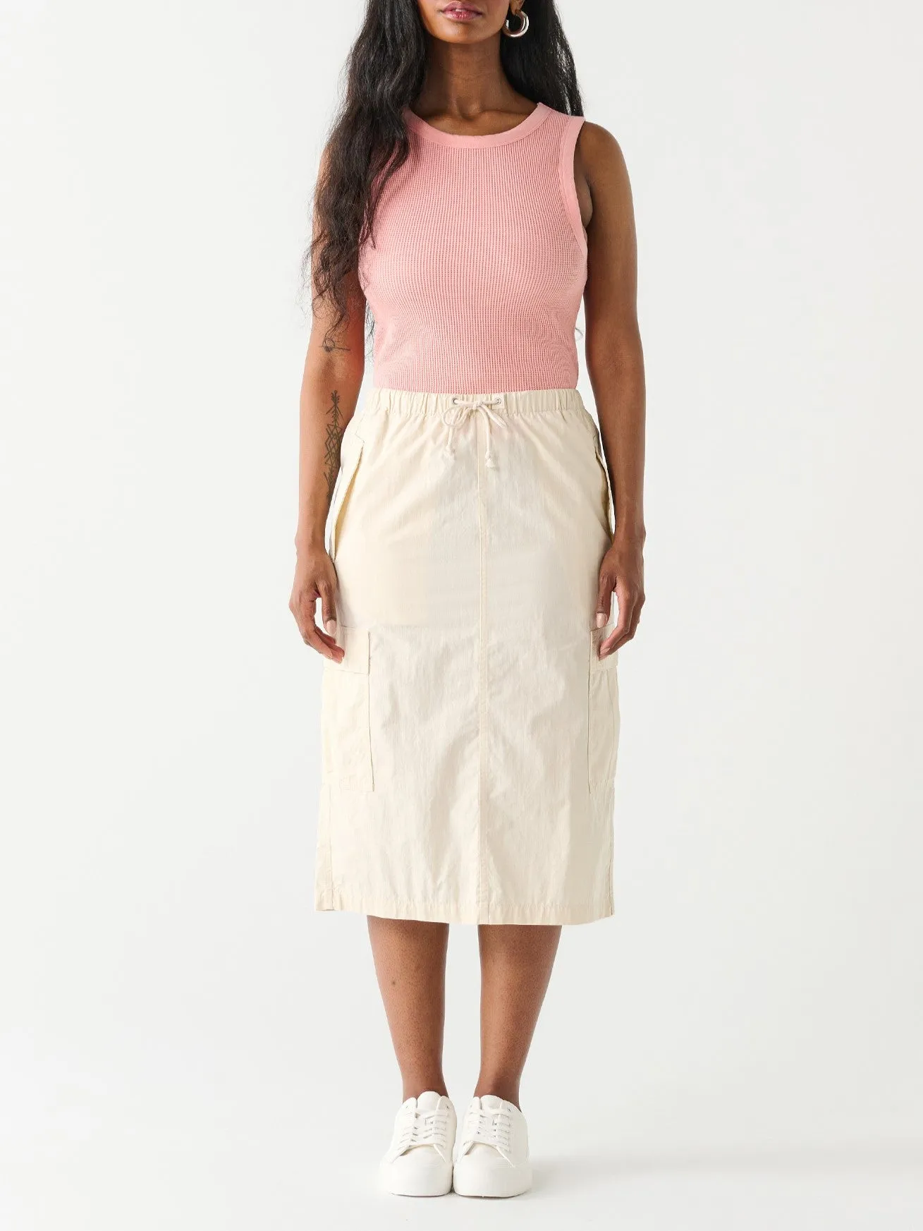 DEX Parachute Cargo Midi Skirt