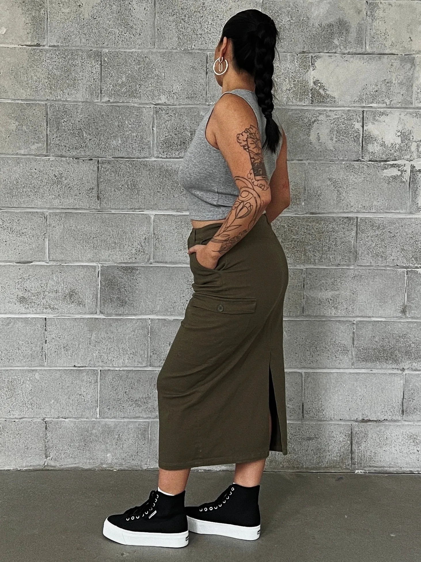 DEX Utility Maxi Skirt