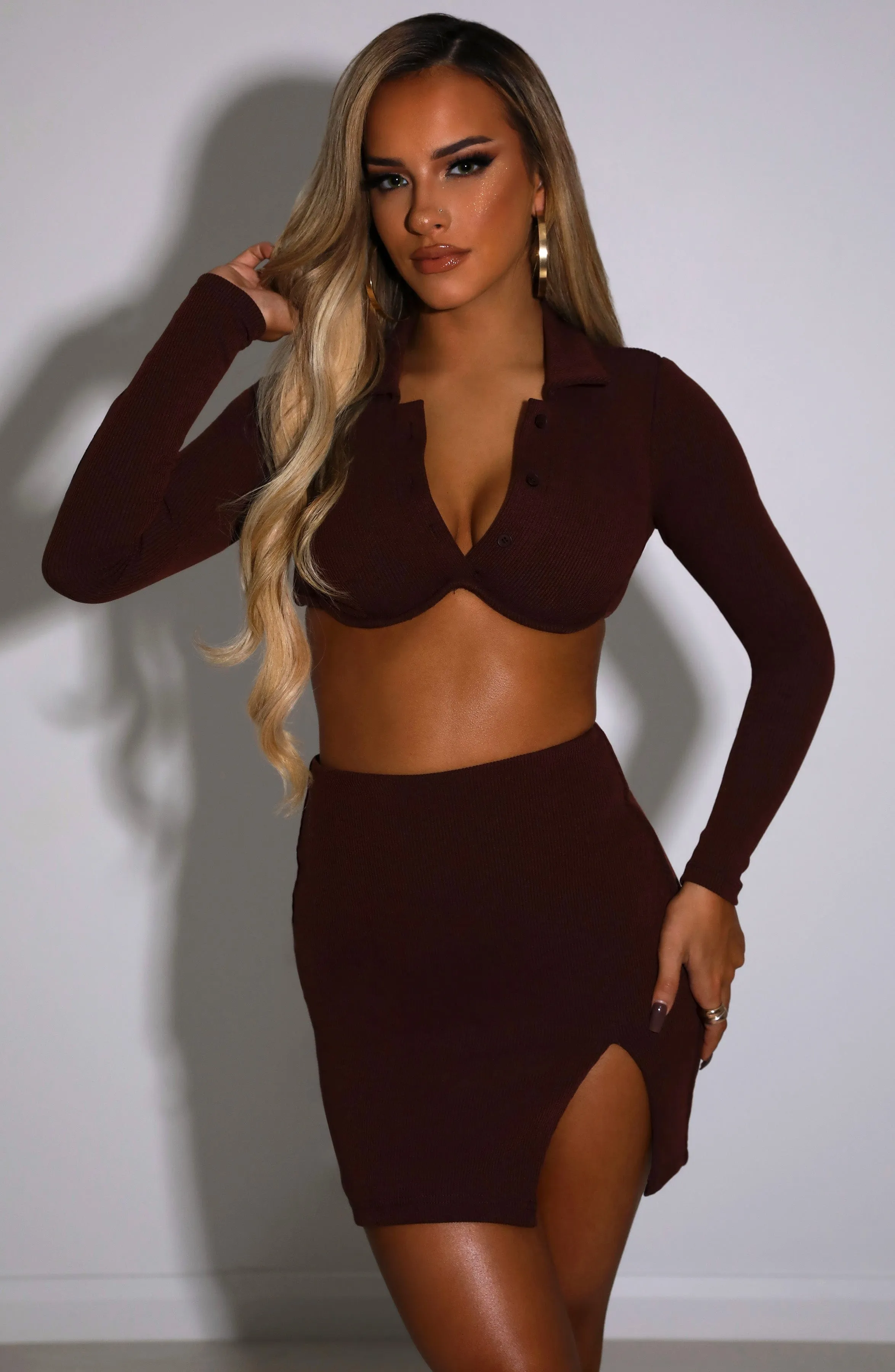 Eliza Mini Skirt - Chocolate