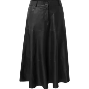 EllieDEP Underknee Leather Skirt / 50900 - Black (Nero)