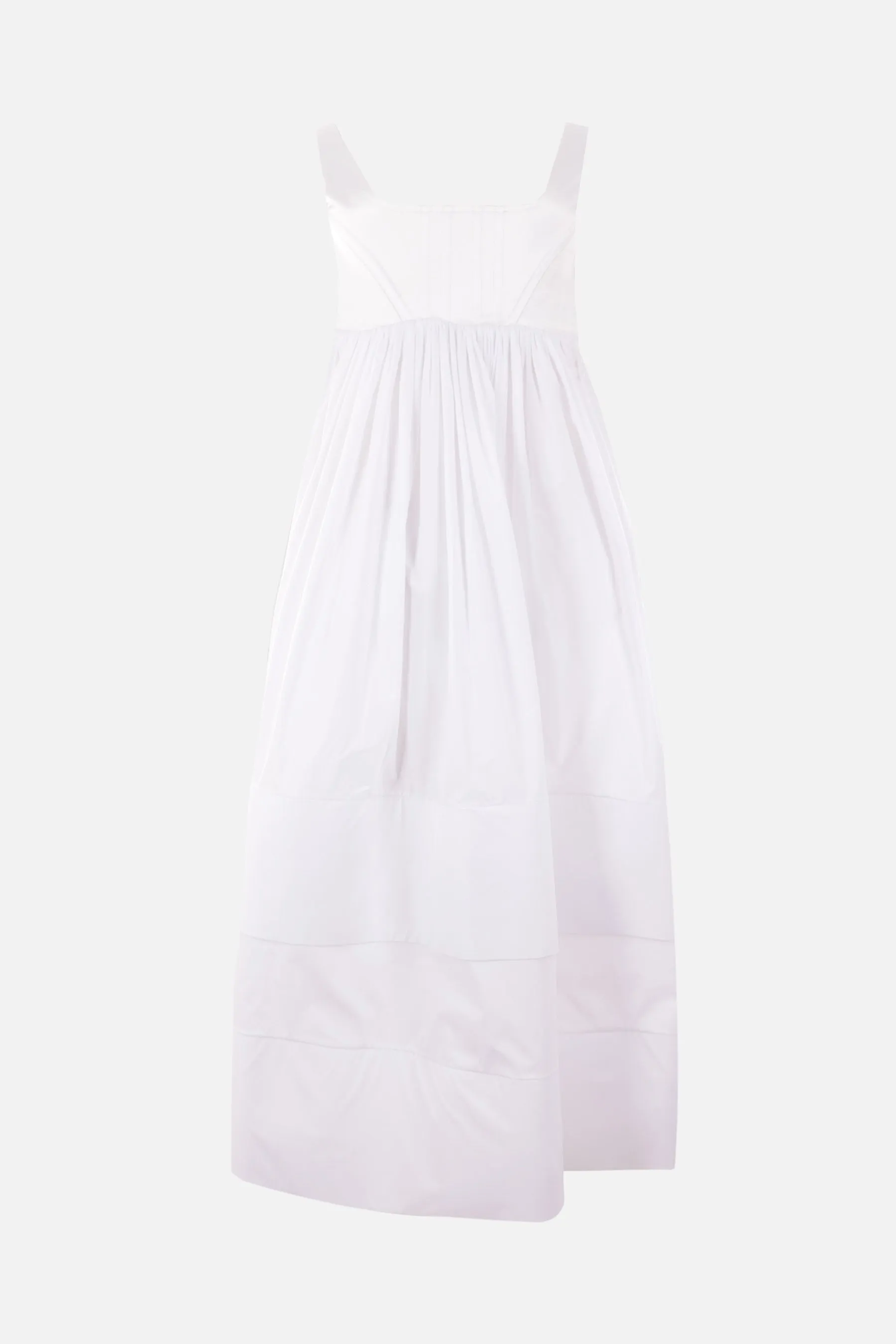 Foray cotton and satin sleeveless dress