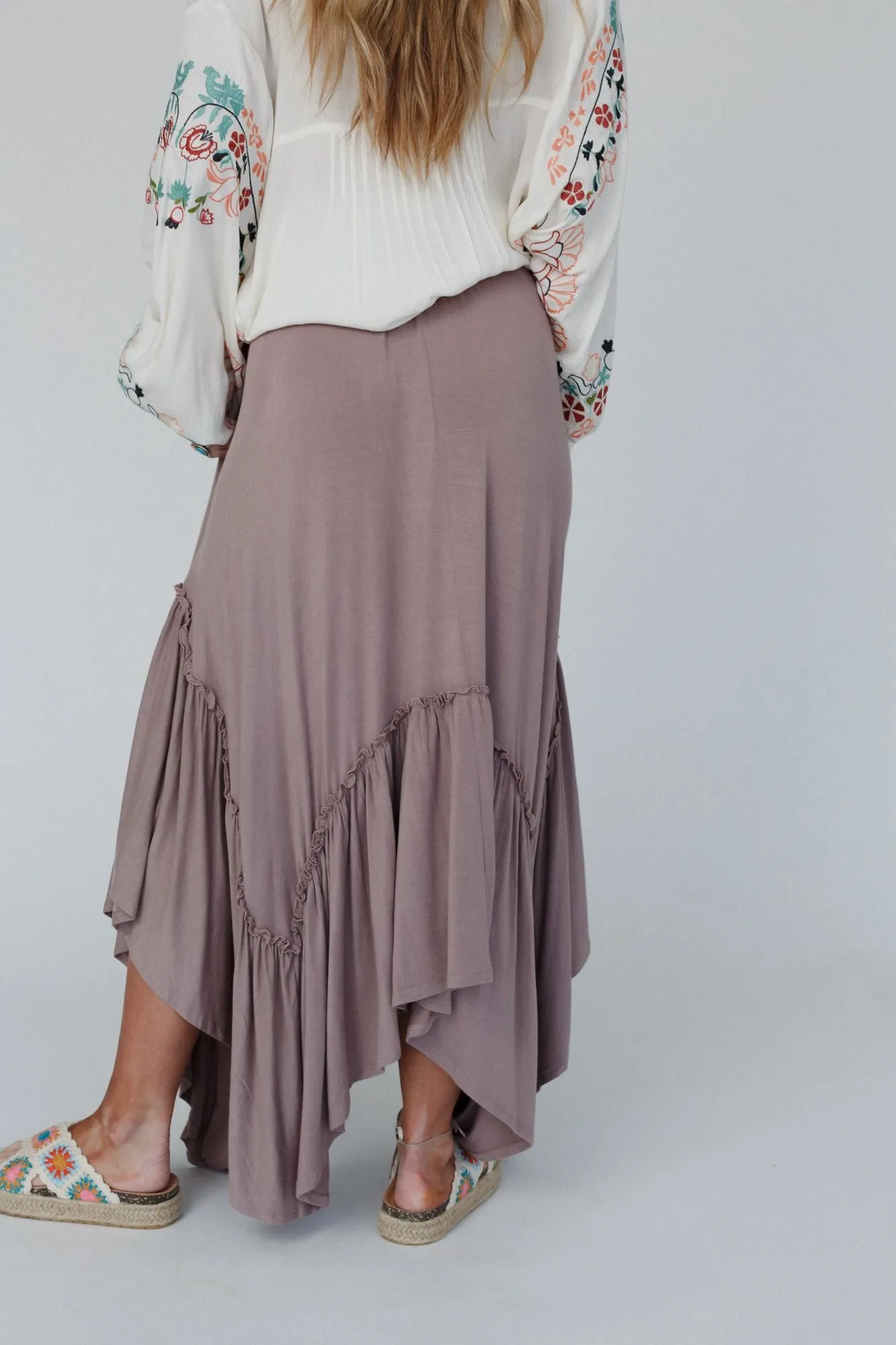 Forever Beauty Maxi Skirt - Mushroom