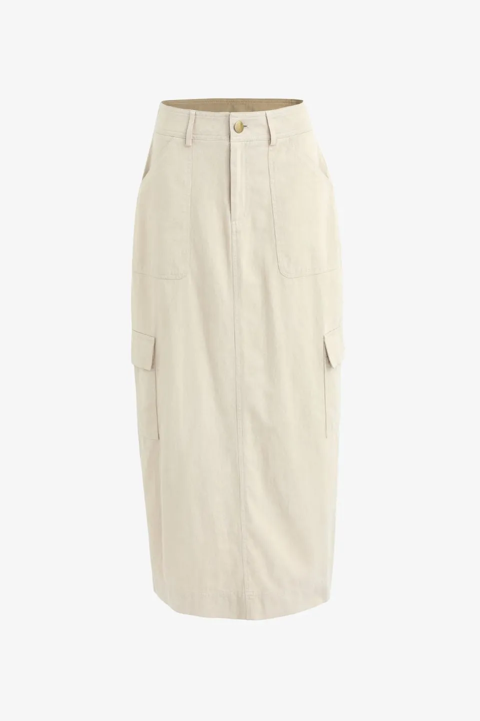 Frank Stone Cotton Utility Midi Skirt