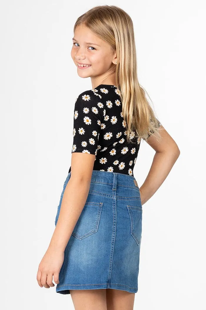 Girls Denim Skirt