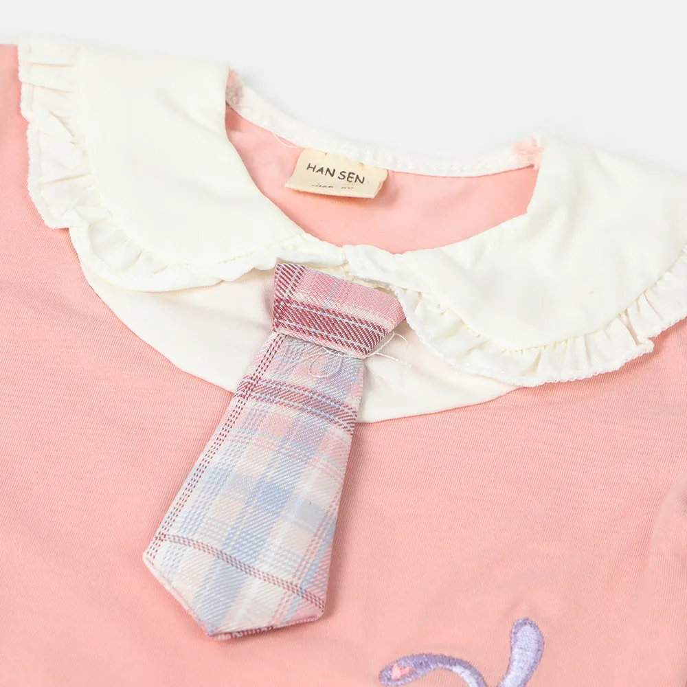 Girls Skirt Suit - Light Peach