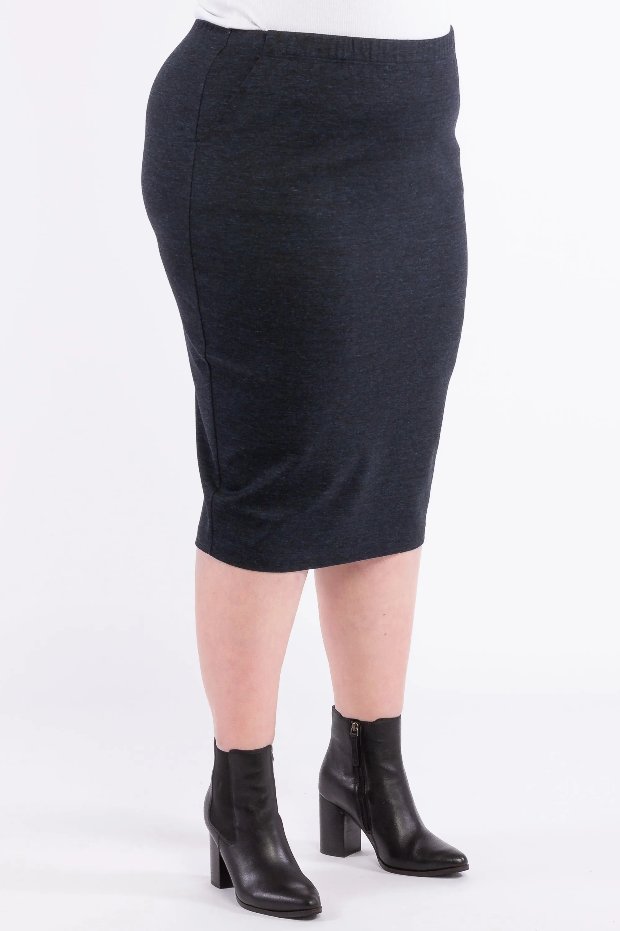 Good Vibrations Ponte Skirt - Ink