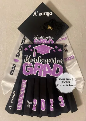 Graduation Outfit With Cap & Stole (Pre-K thru 8th Grade)(SHIPS OUT IN 10 BUSINESS DAYS)