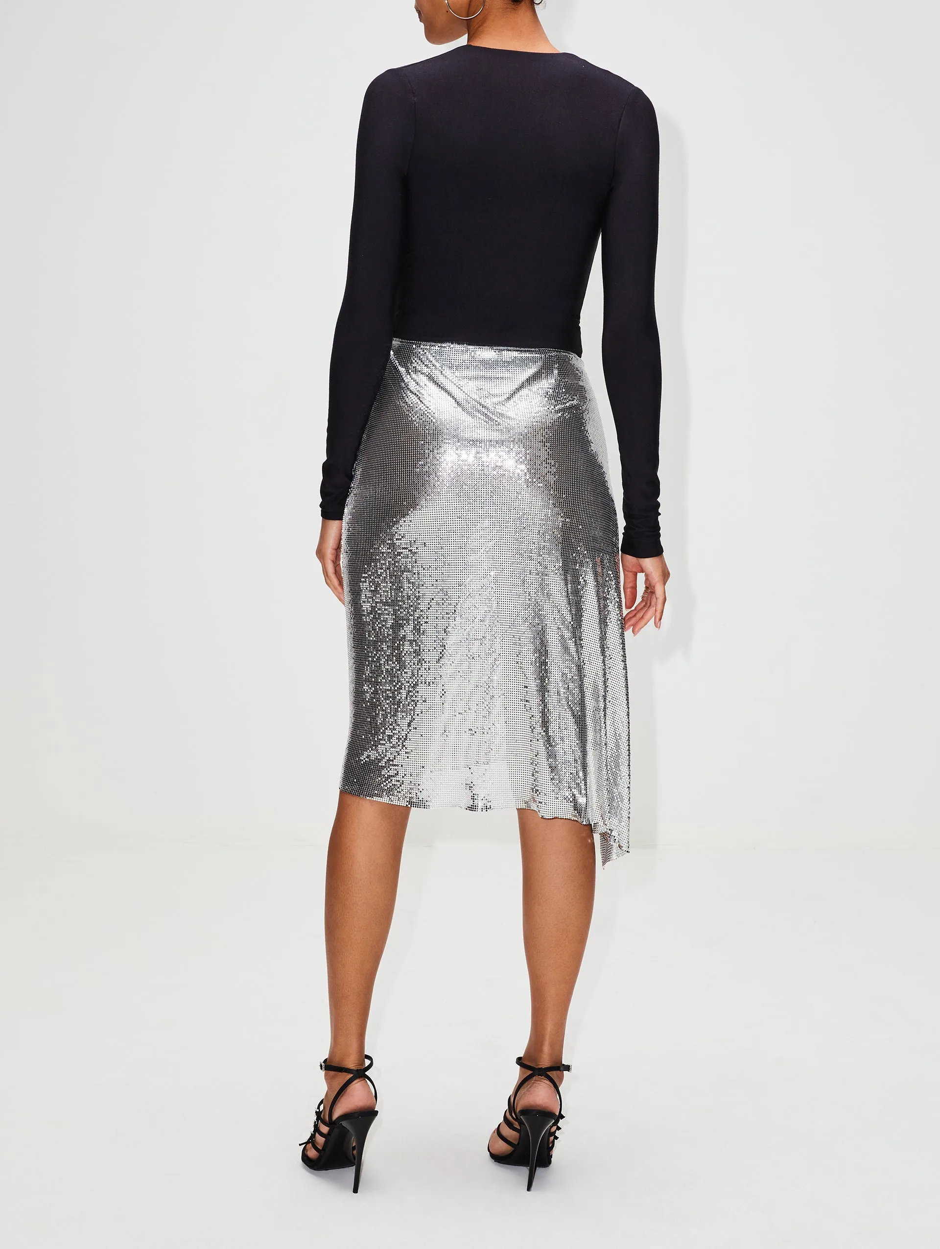 Intemporal Draped Midi Skirt