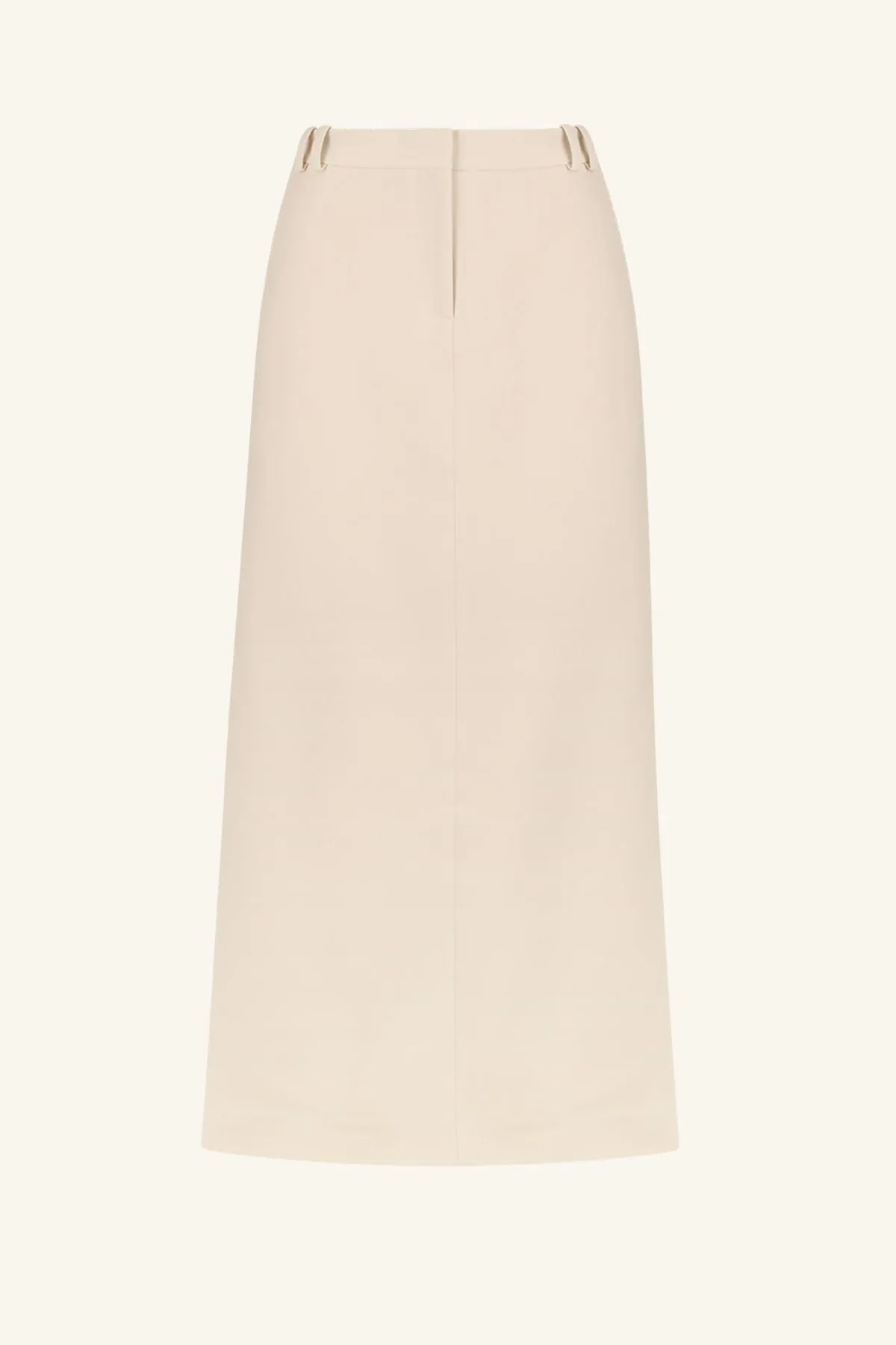 IRENA SIDE SPLIT MAXI SKIRT - BONE