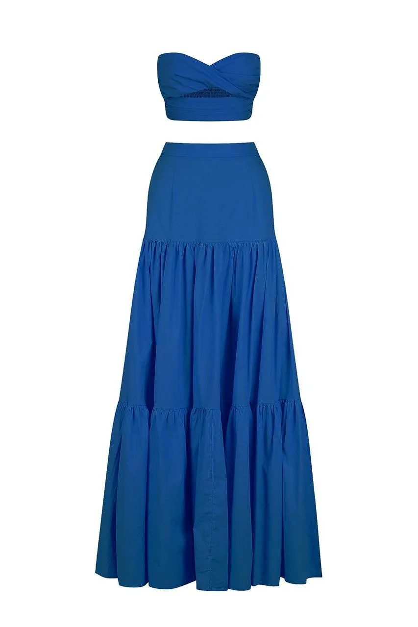 Leilani Maxi Skirt - Sapphire