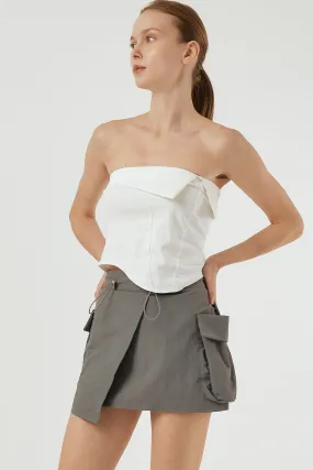 Lily Wrap Effect Cargo Skirt