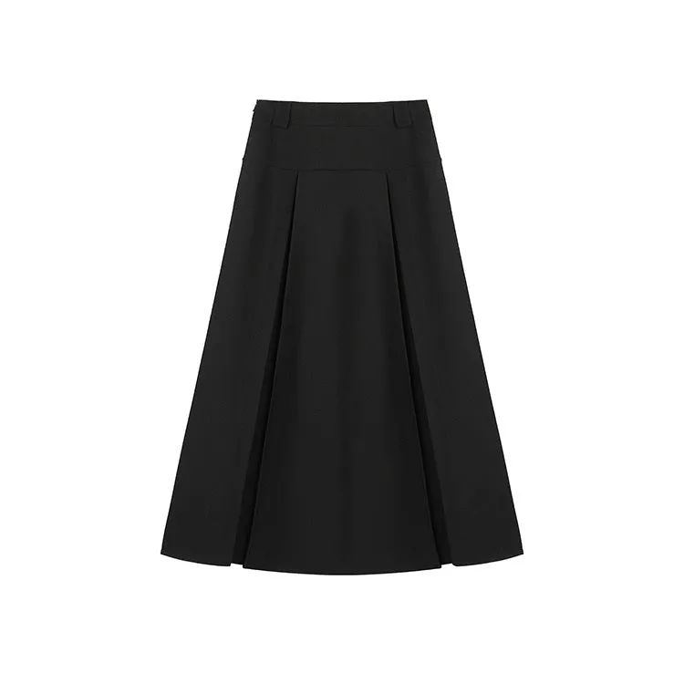 Long Pleated Skirt