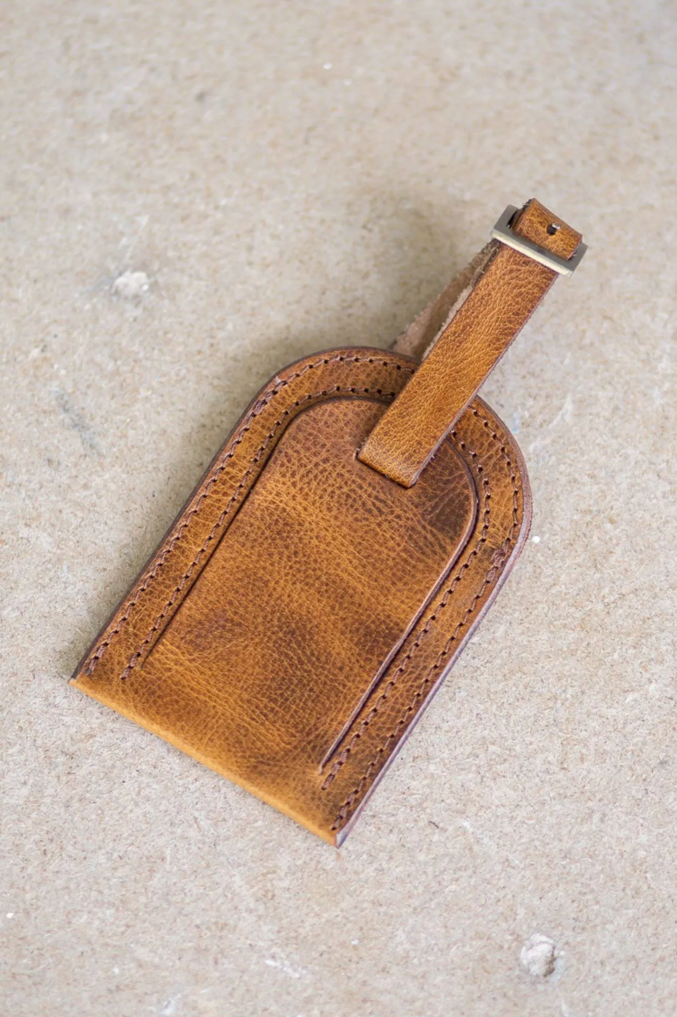 Luggage Tag Crunchy Tan