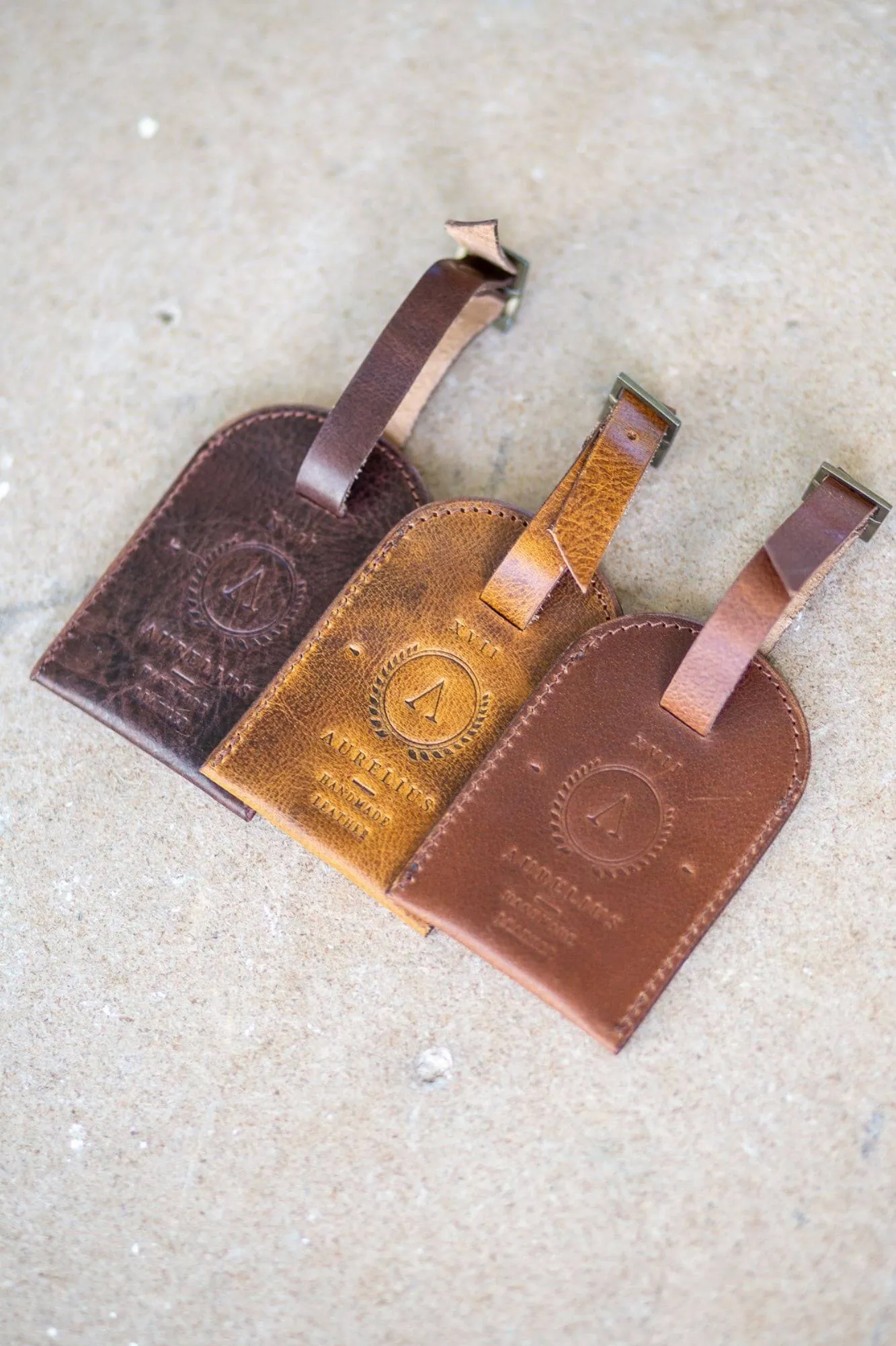 Luggage Tag Crunchy Tan