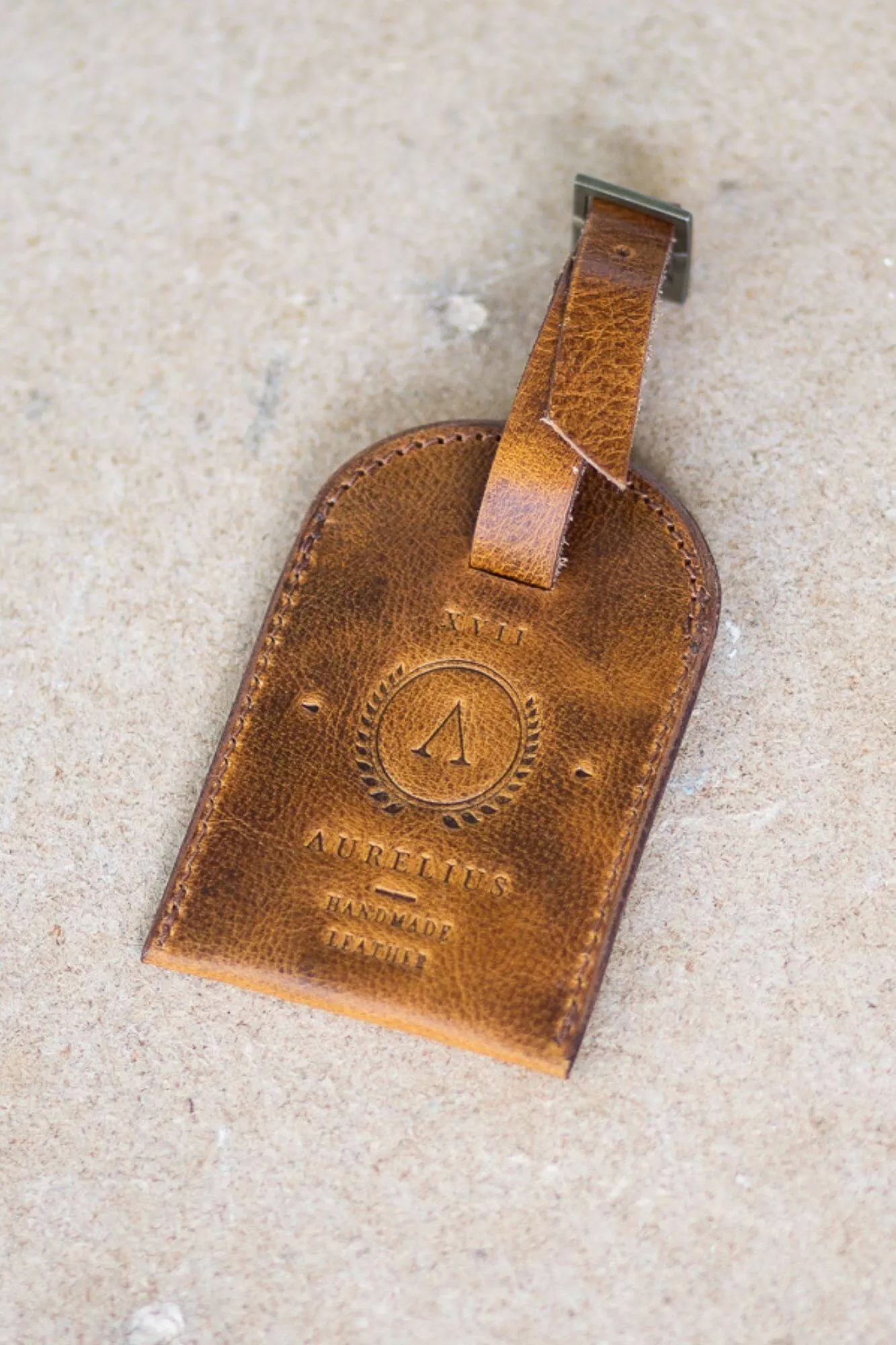 Luggage Tag Crunchy Tan