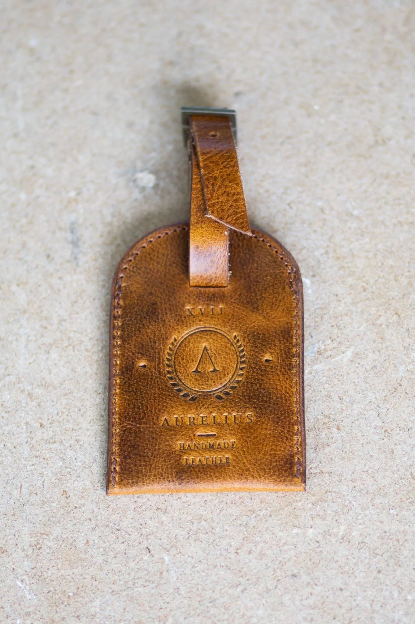 Luggage Tag Crunchy Tan