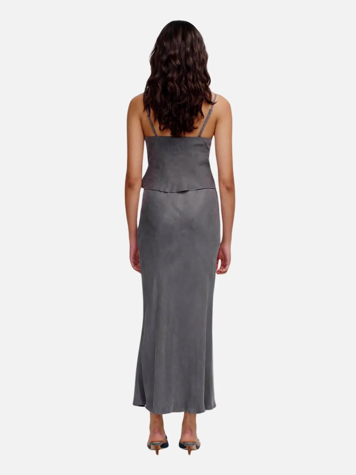 Marli Slip Skirt - Slate