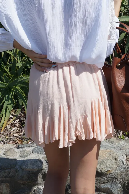 Mindfully Ruffled Mini Skirt