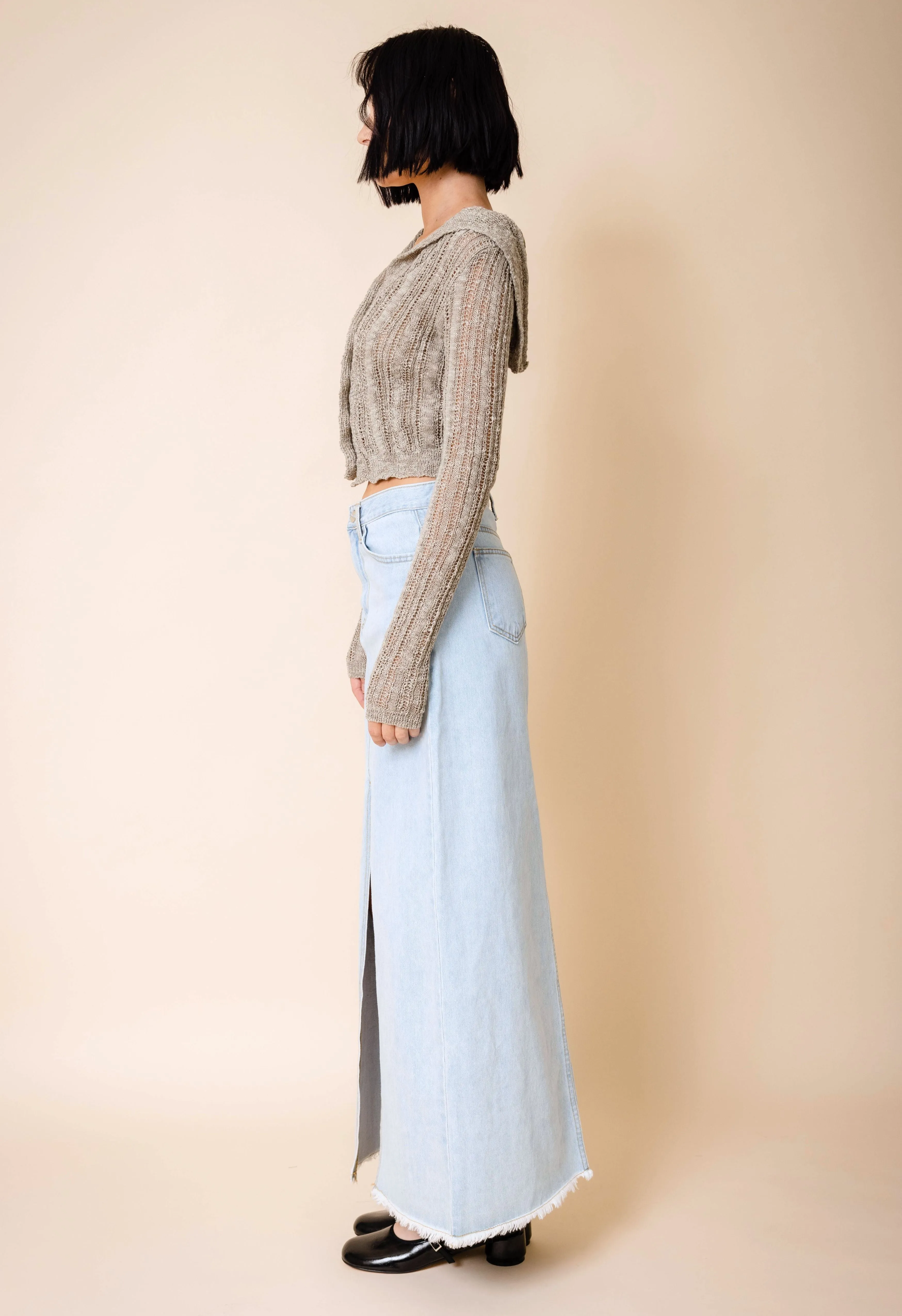 Nirvana Denim Maxi Skirt