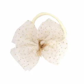 oh baby! Glinda Bow Nylon Headband - Ivory