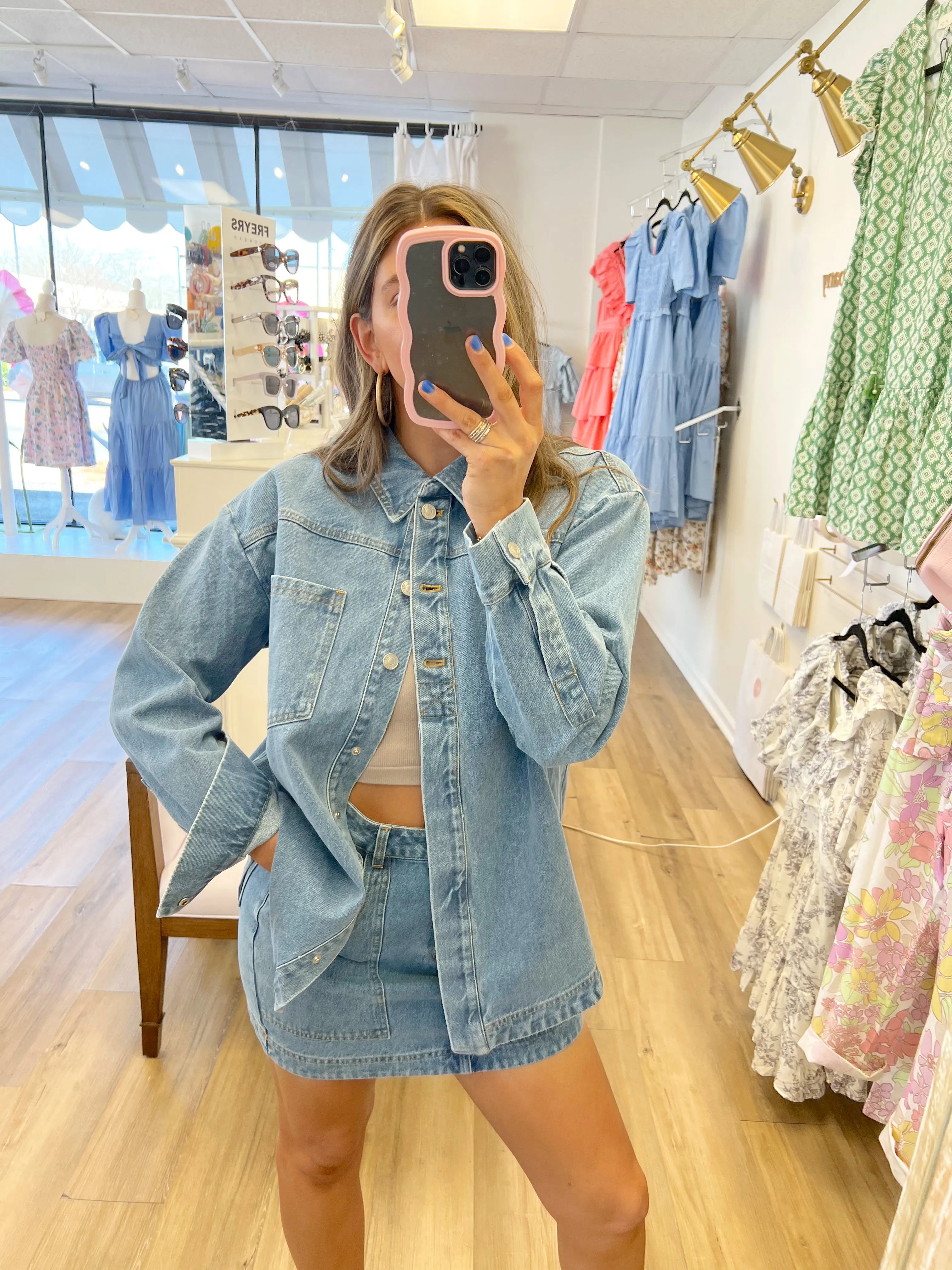 Oversized Denim Shirt