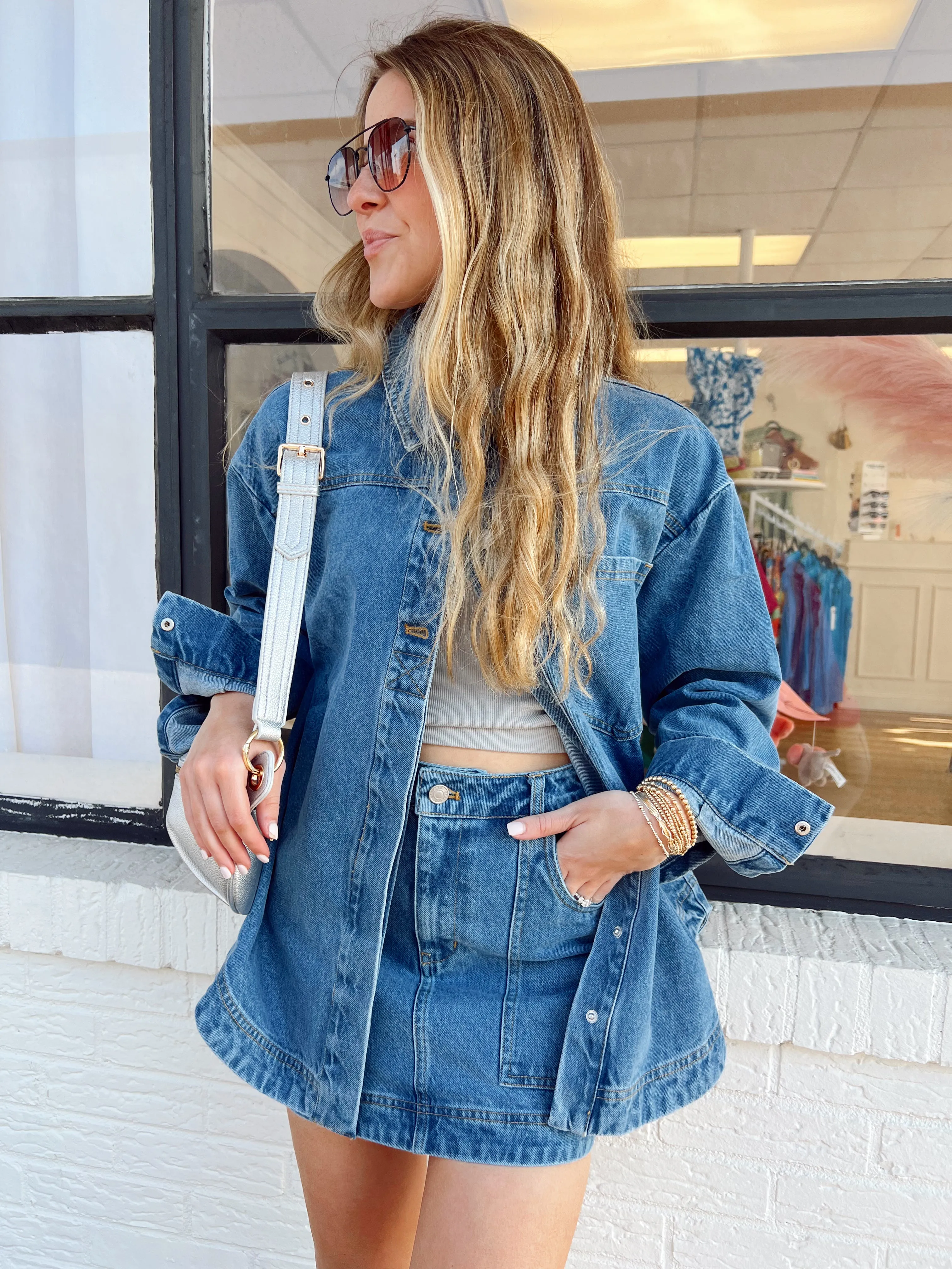 Oversized Denim Shirt