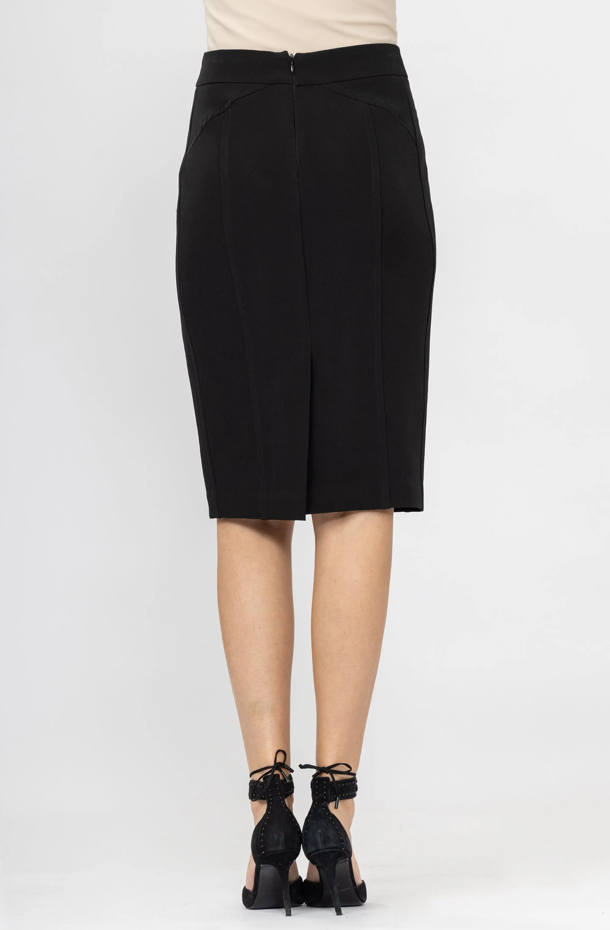 Pencil Skirt with detailed seams