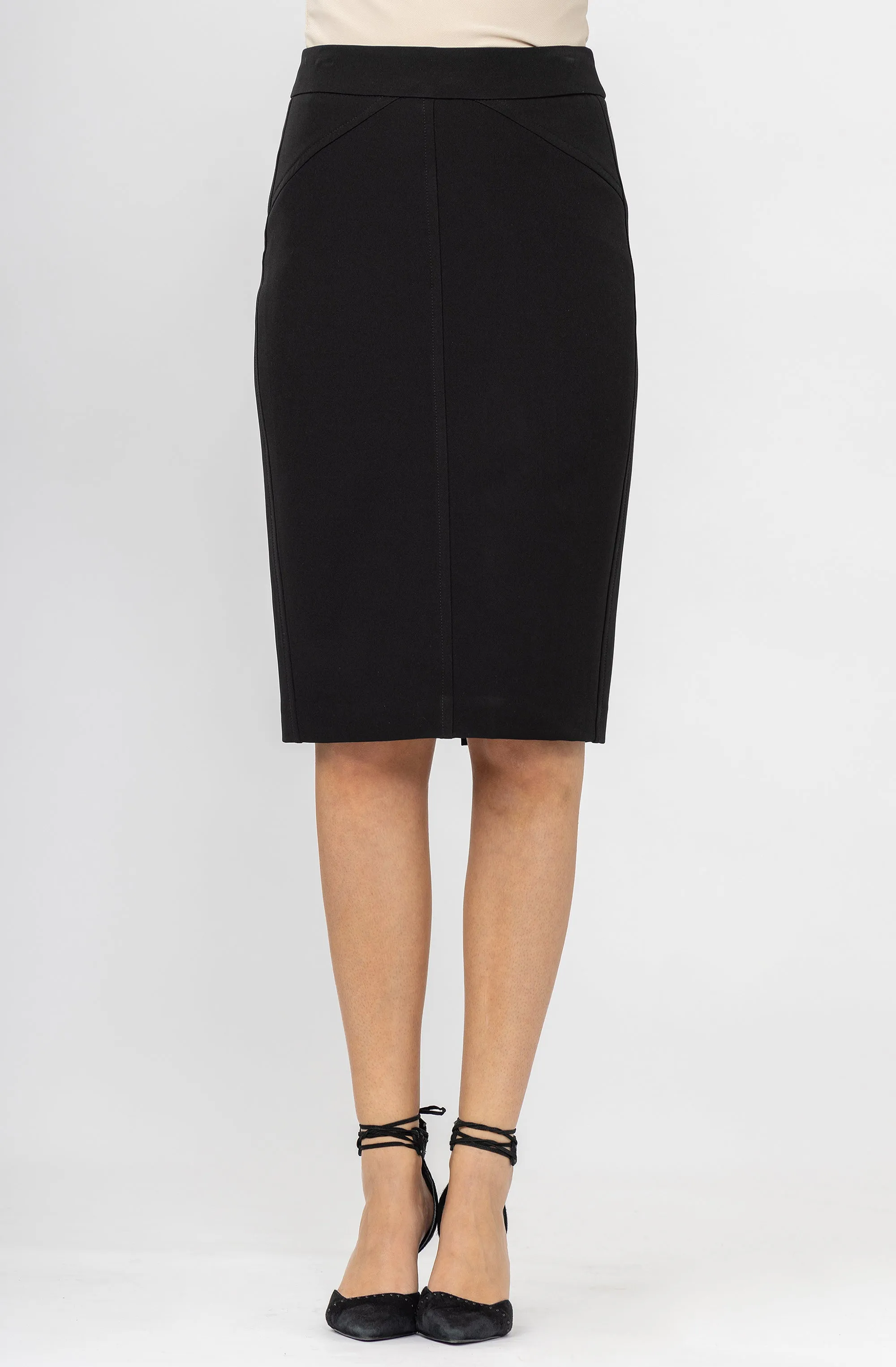 Pencil Skirt with detailed seams