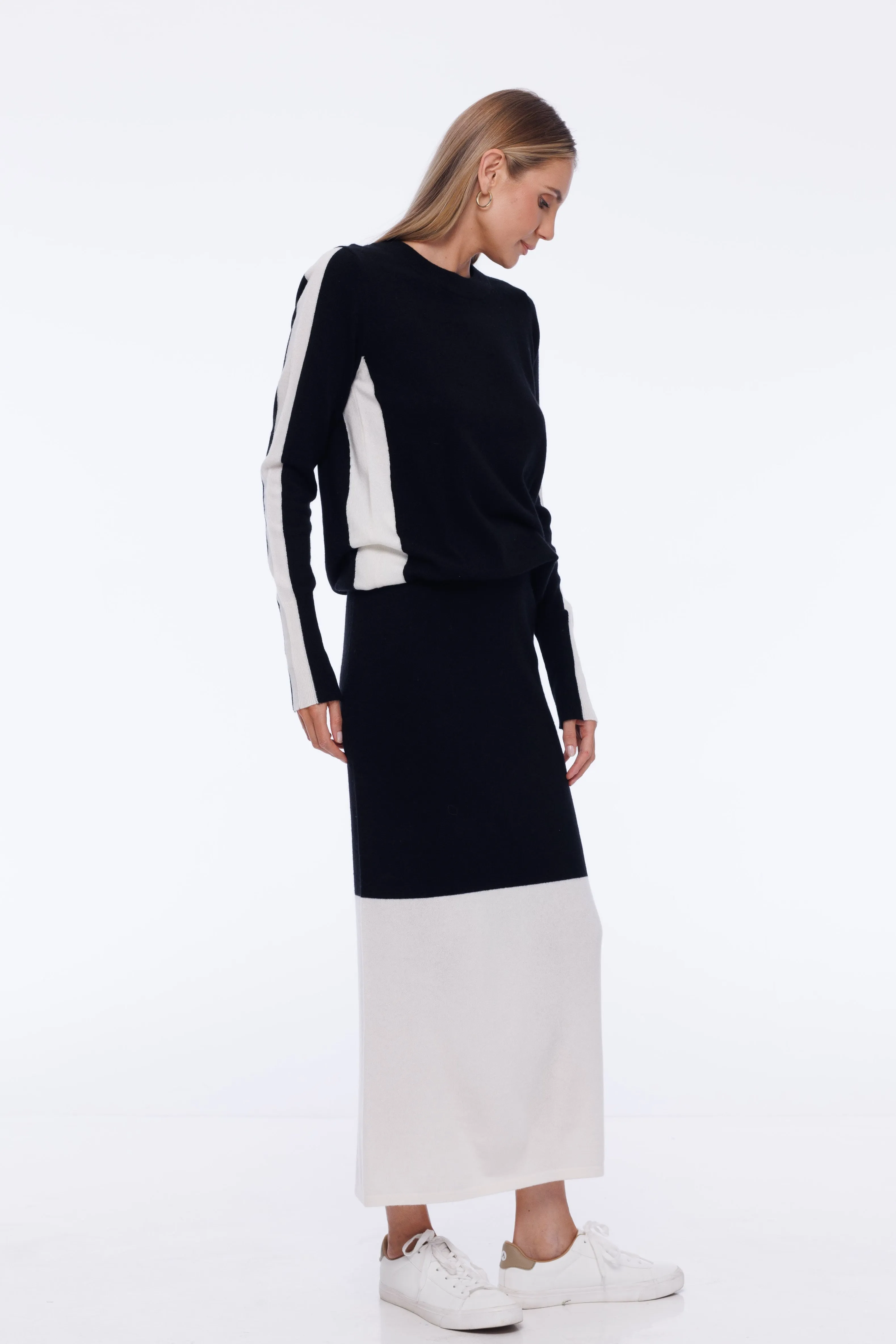 PRE-ORDER Mesmerise Skirt - Black/White