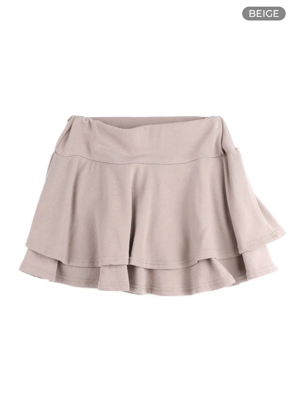 Ruffle Tiered Mini Skirt IM414