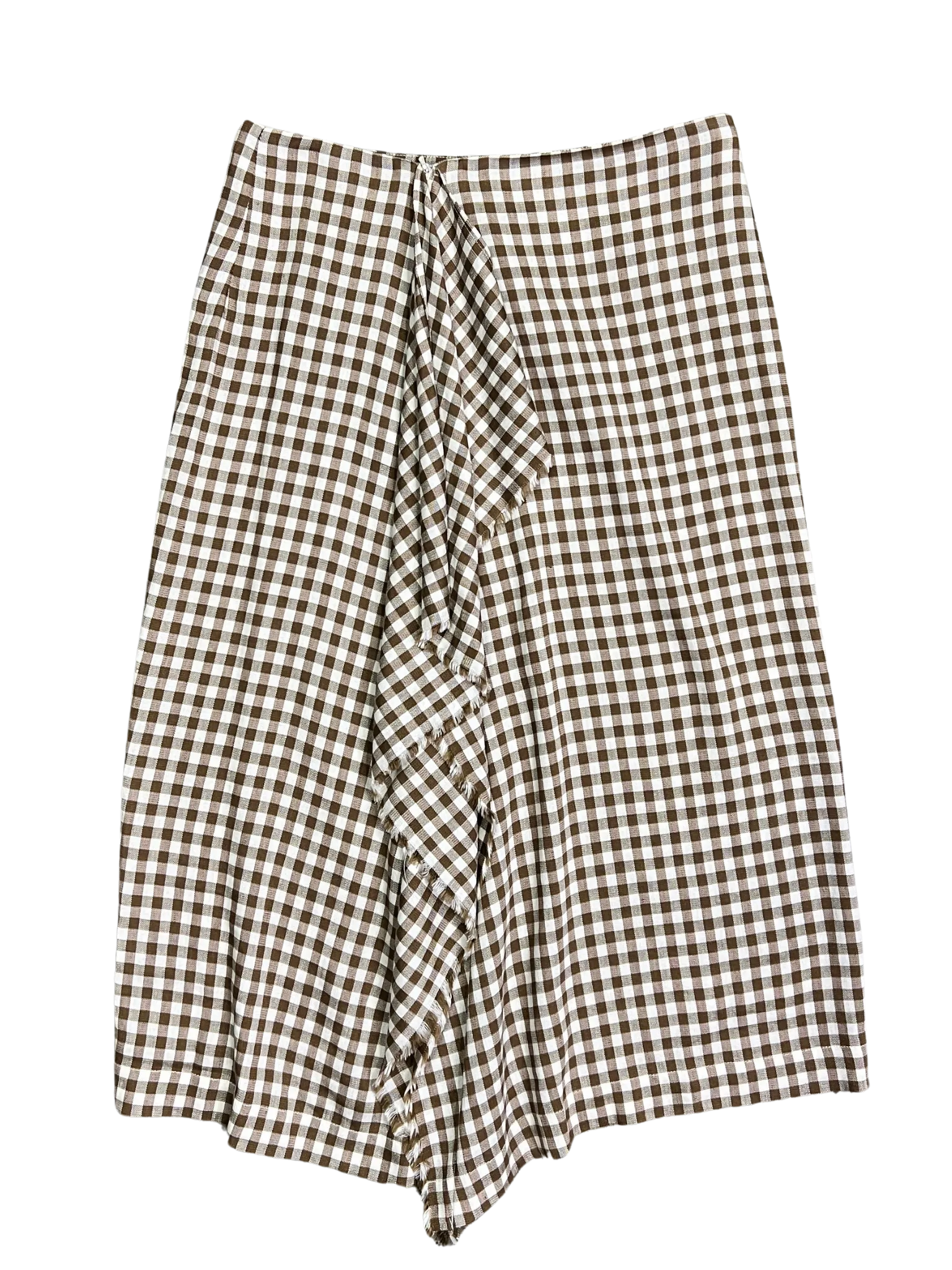 Size 8 - Scanlan Theodore Brown Gingham Skirt