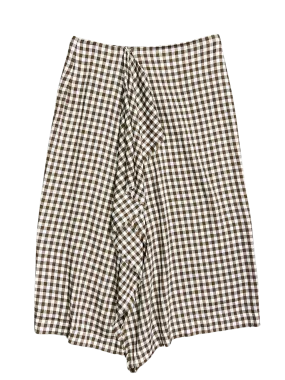 Size 8 - Scanlan Theodore Brown Gingham Skirt