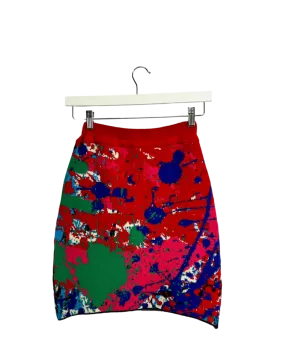 Size XS/S - Fool Splatter Mini Knit Skirt