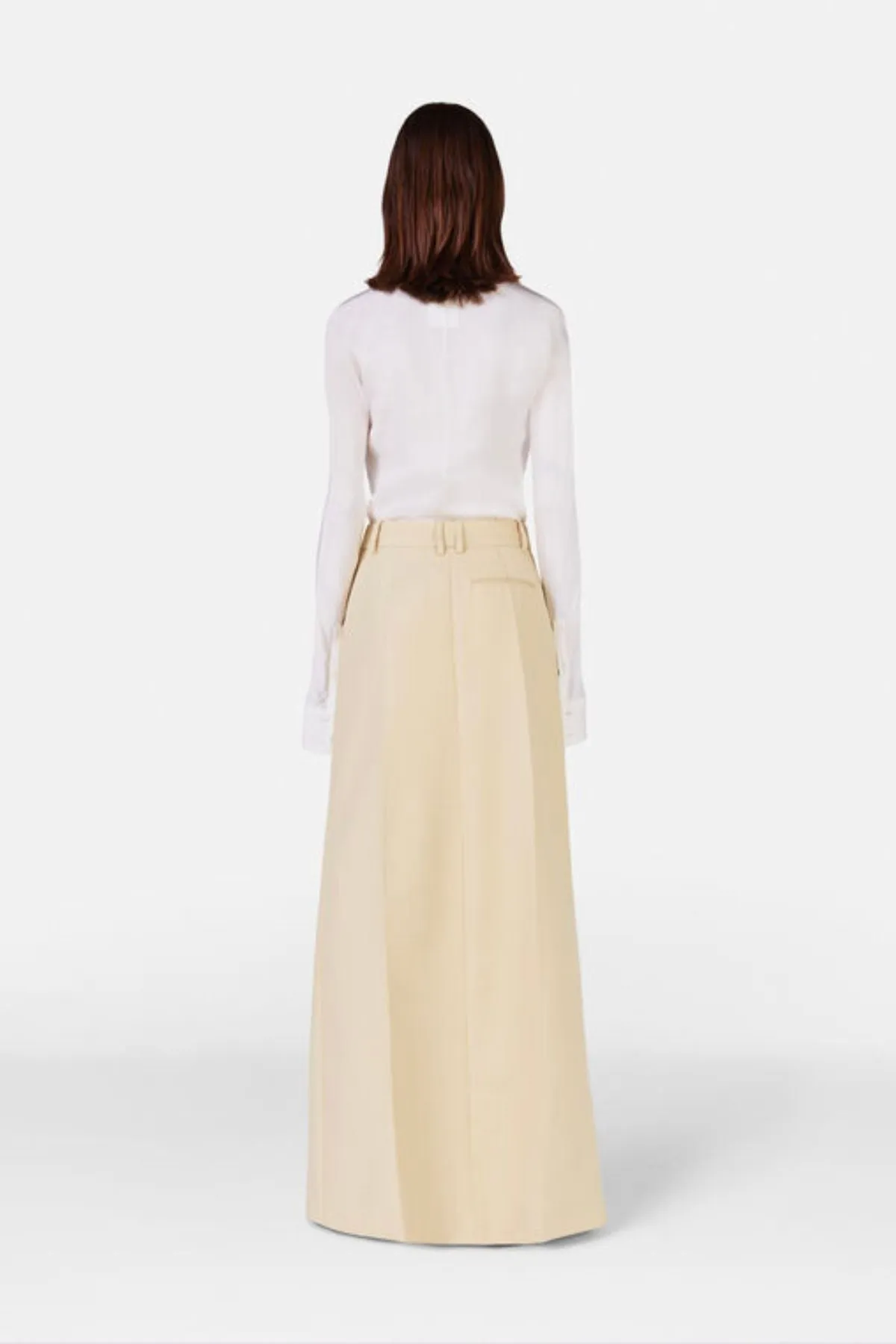 Stella McCartney Split Front Maxi Skirt - Butter