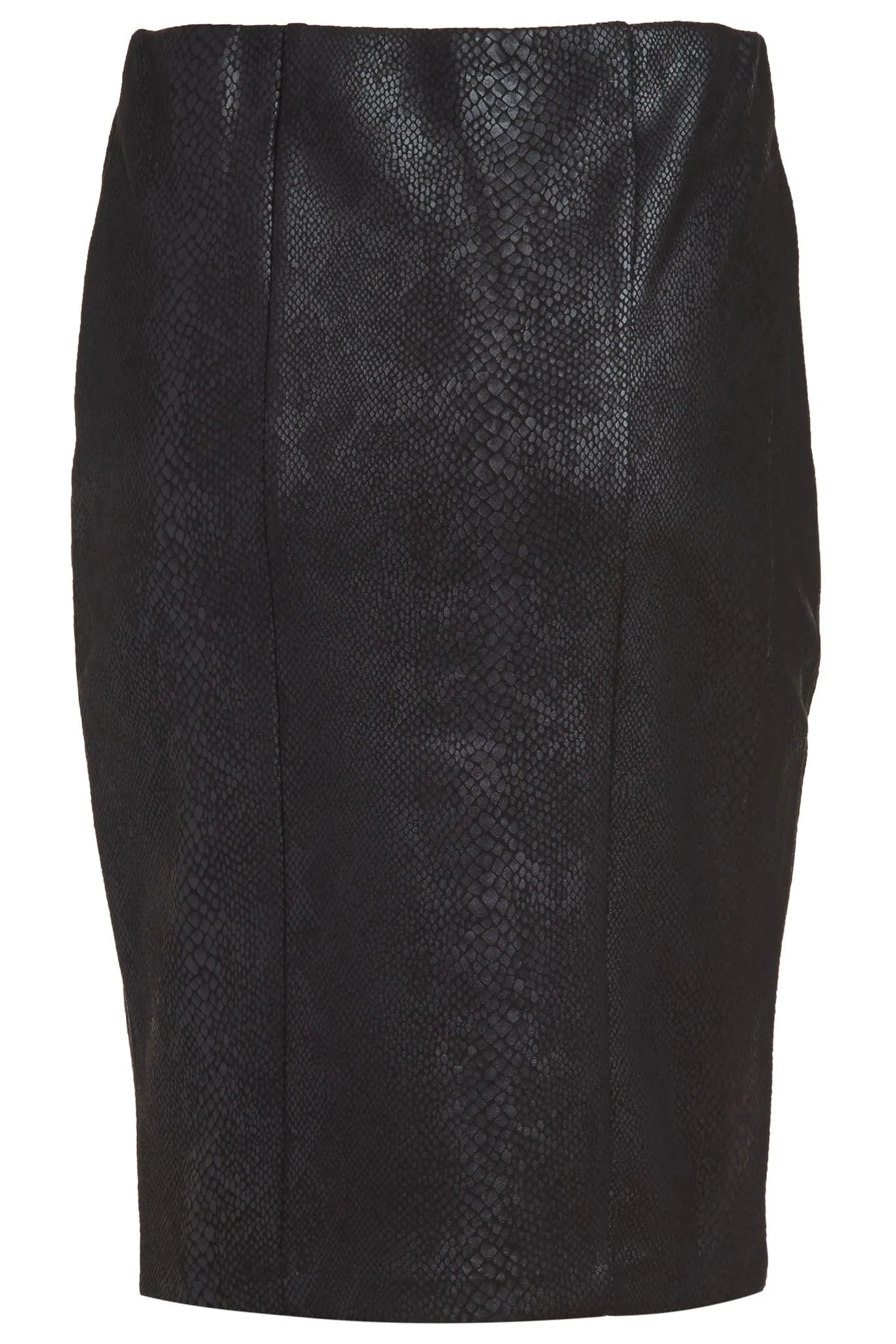 Stretch Vegan Embossed Suede Pencil Skirt - The Forsyth